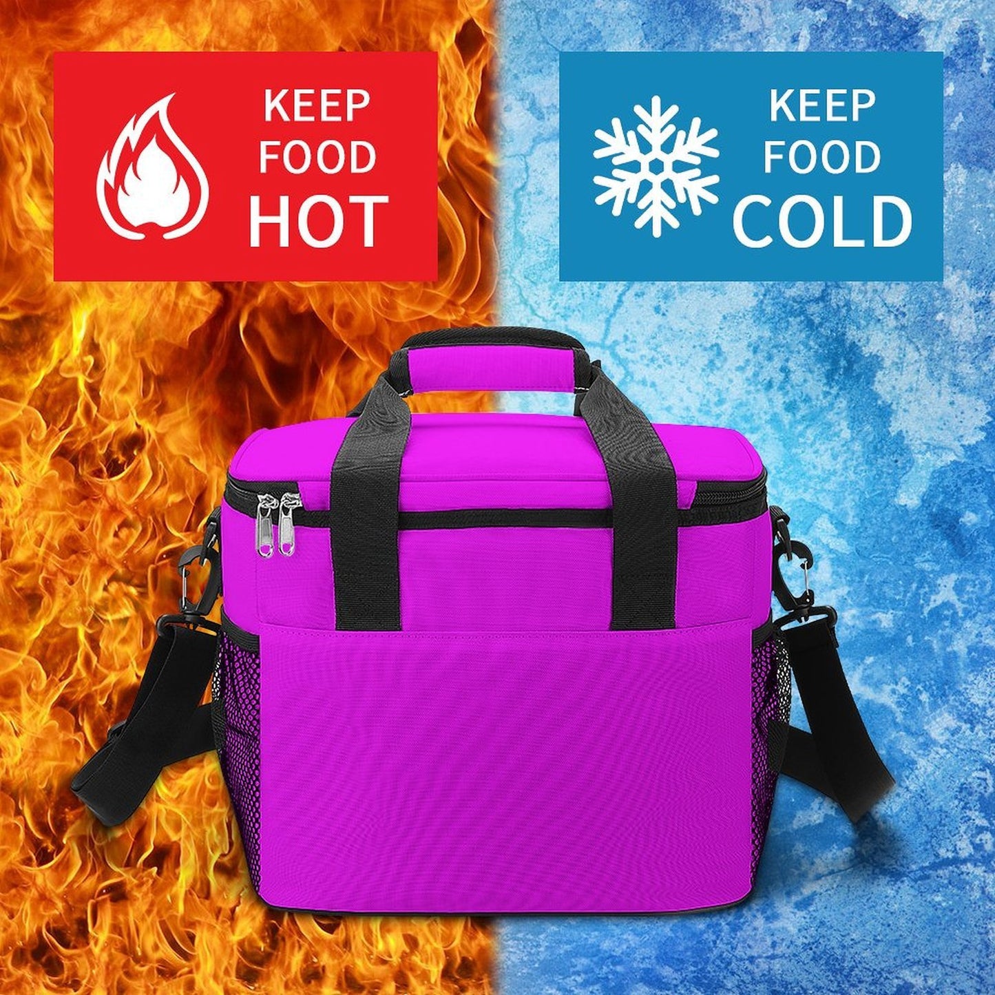 Custom Large Insulated Cooler Bag Thermal Tote With Shoulder