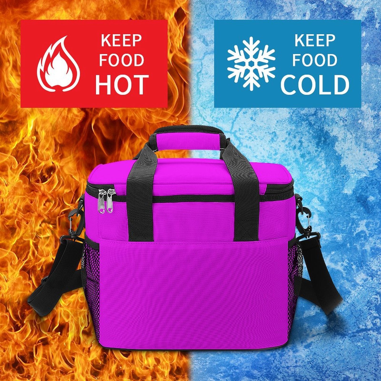 Custom Large Insulated Cooler Bag Thermal Tote With Shoulder