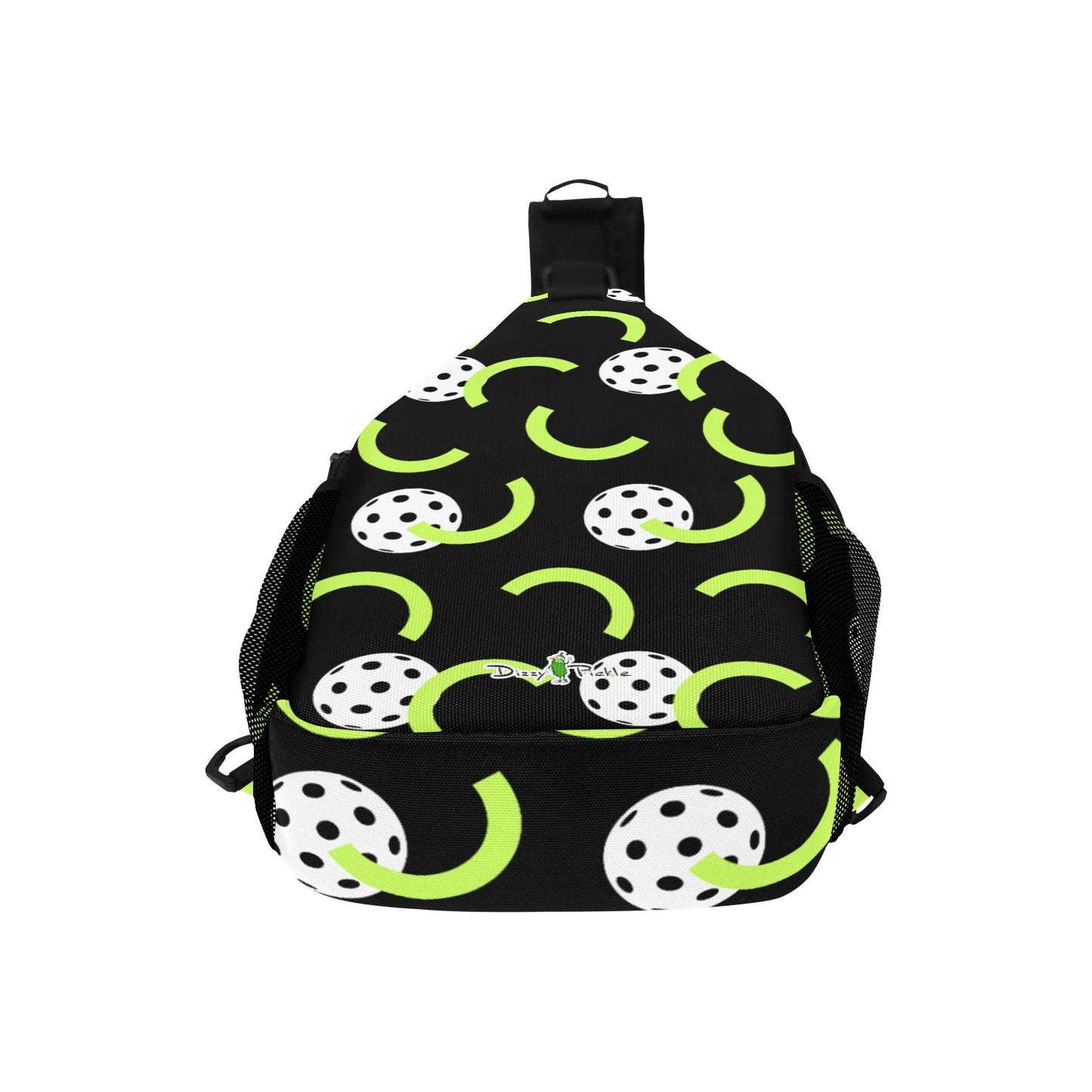 Dizzy Pickle Believe Black Pickleball Grab-N-Go Crossbody Casual Chest Bag