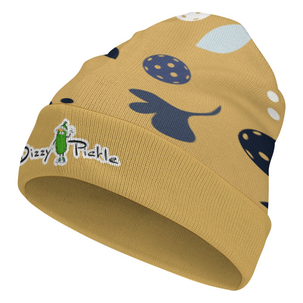 Dizzy Pickle Lesley Gold One-Size Knitted Beanie