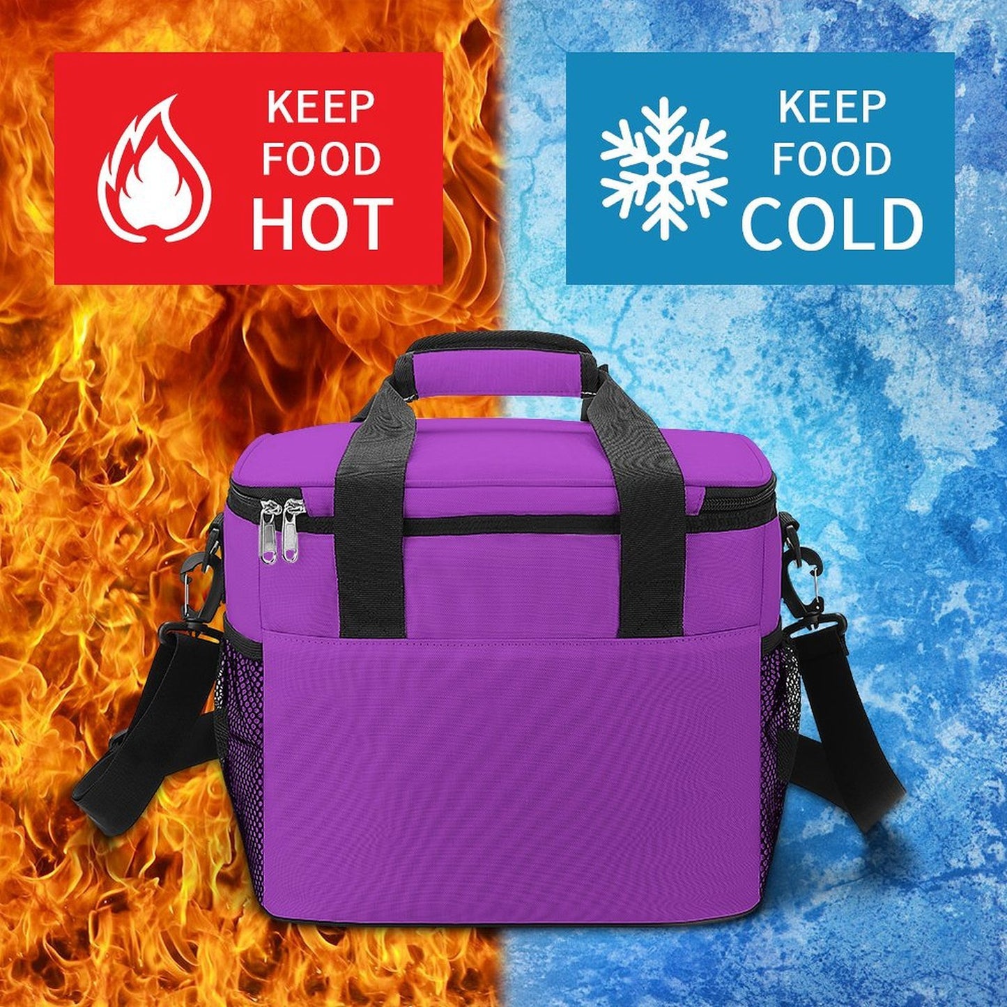 Custom Large Insulated Cooler Bag Thermal Tote With Shoulder