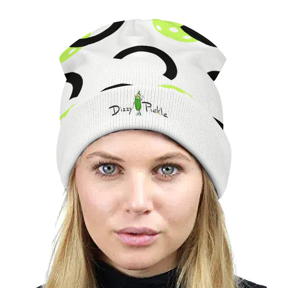 Dizzy Pickle Believe White One-Size Unisex Knitted Beanie