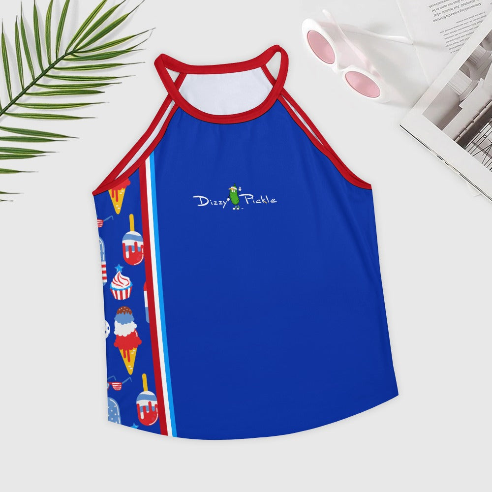 Dizzy Pickle Belle Women's Pickleball Sleeveless Crew Neck Vest Tank Top