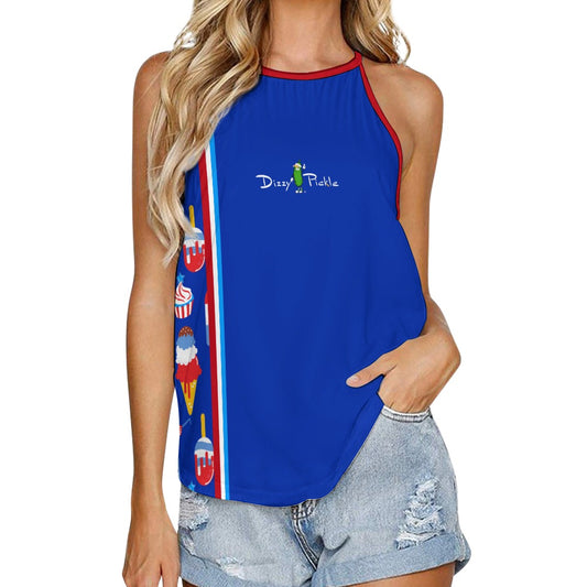 Dizzy Pickle Belle Women's Pickleball Sleeveless Crew Neck Vest Tank Top