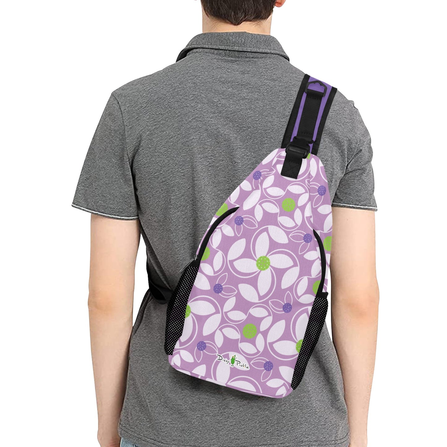 Dizzy Pickle Beth Lavender Pickleball Grab-N-Go Crossbody Casual Chest Bag