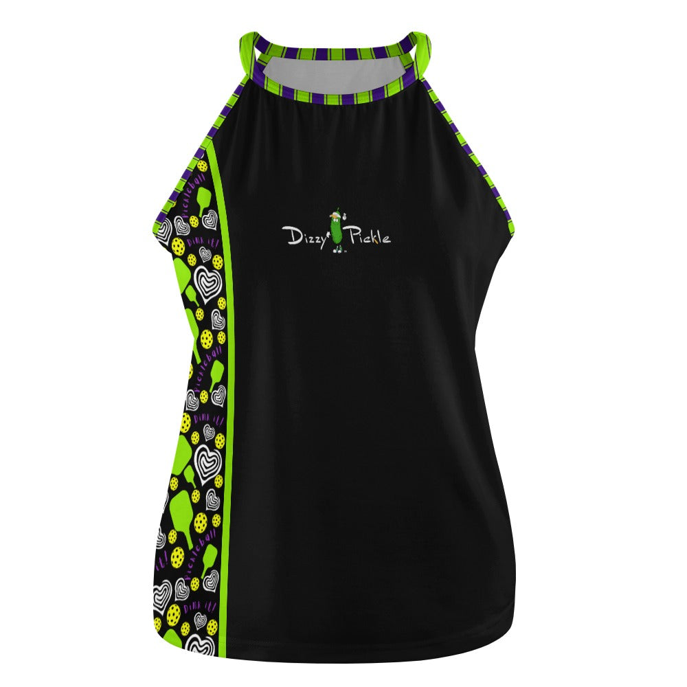 Dizzy Pickle Dinking Diva Hearts BG Women's Pickleball Crew Neck Vest