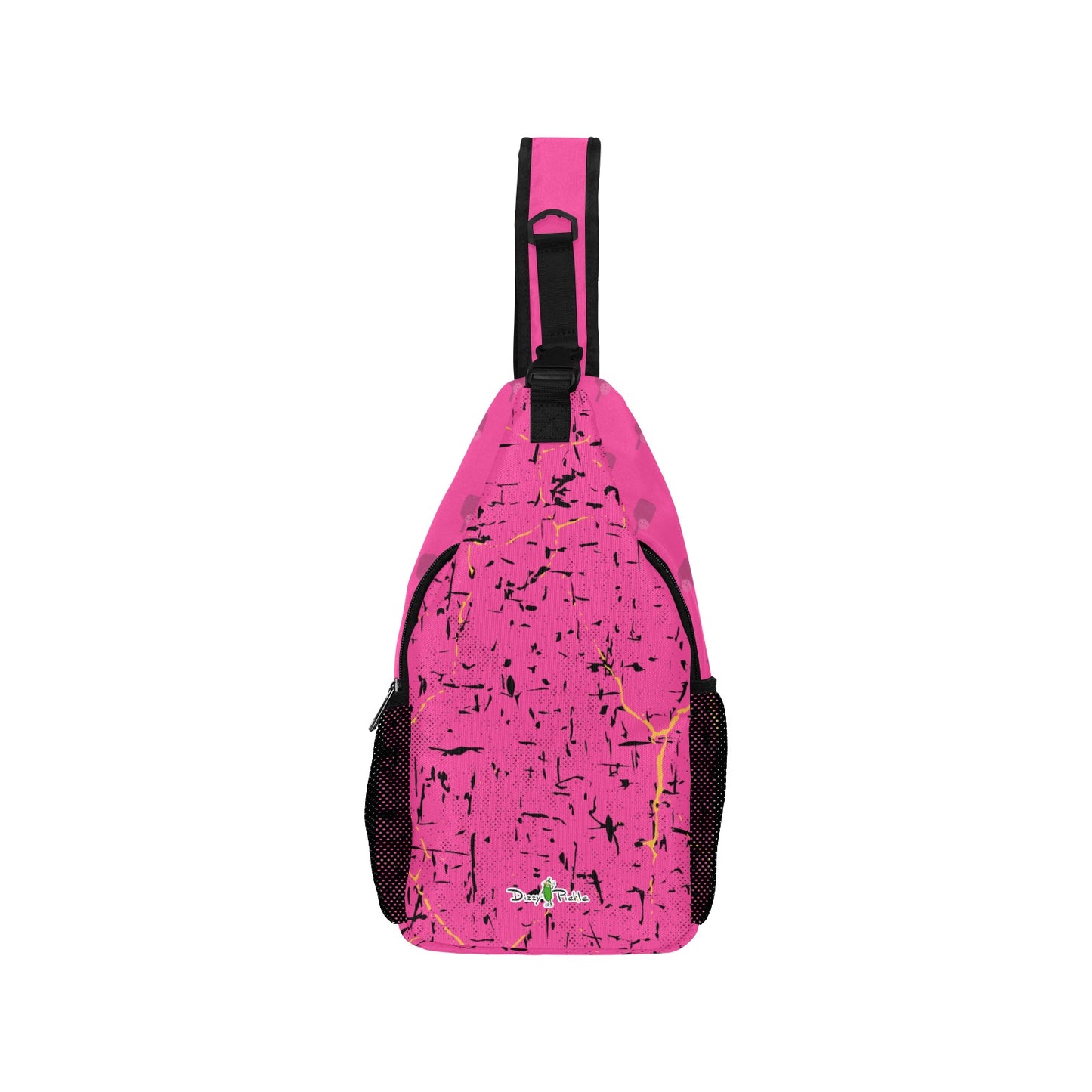 Dizzy Pickle Lynne Pink Pickleball Grab-N-Go Crossbody Casual Chest Bag