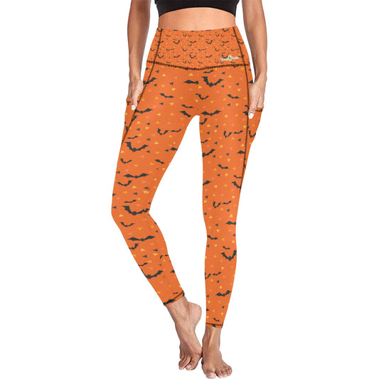 Dizzy Pickle Halloween 10314 Women's Pickleball Performance Leggings (Ankle Length, High-Waisted, & Two Side Pockets)