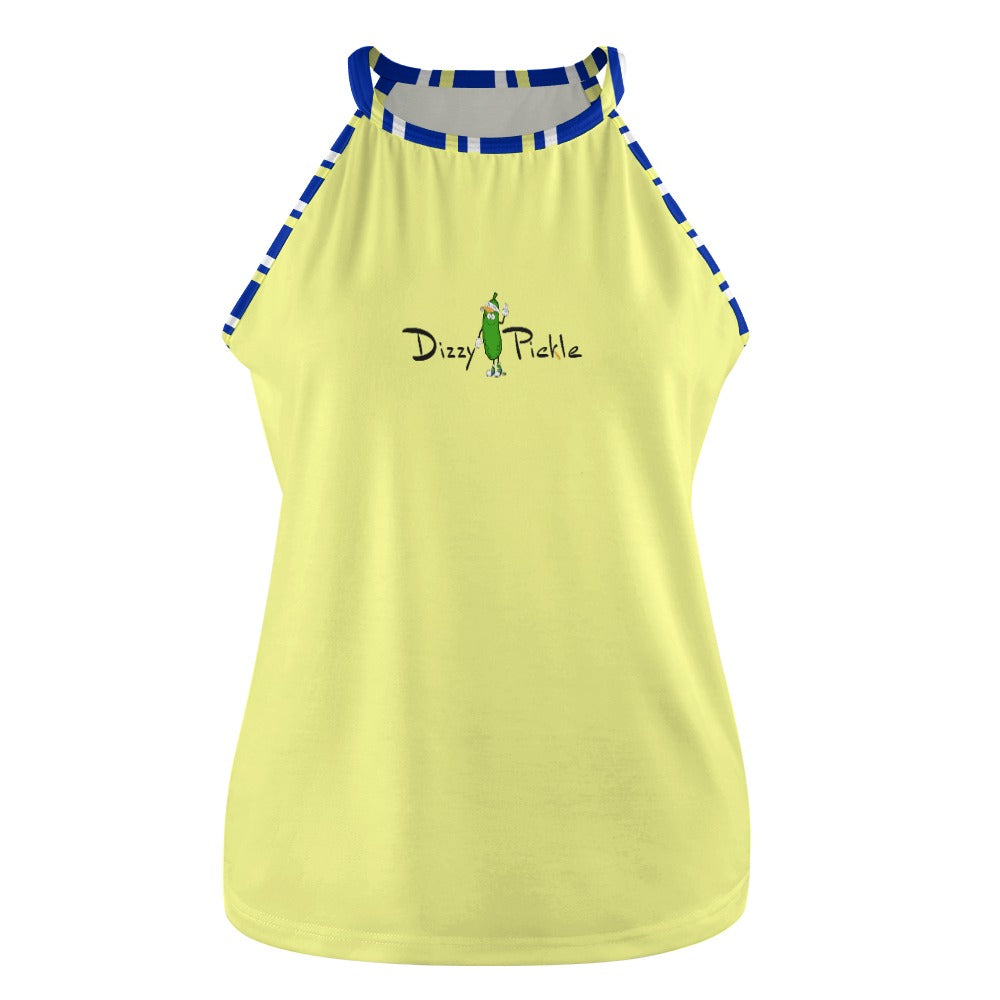 Dizzy Pickle Coming Up Daisies BY Yellow Women's Pickleball Crew Neck Vest