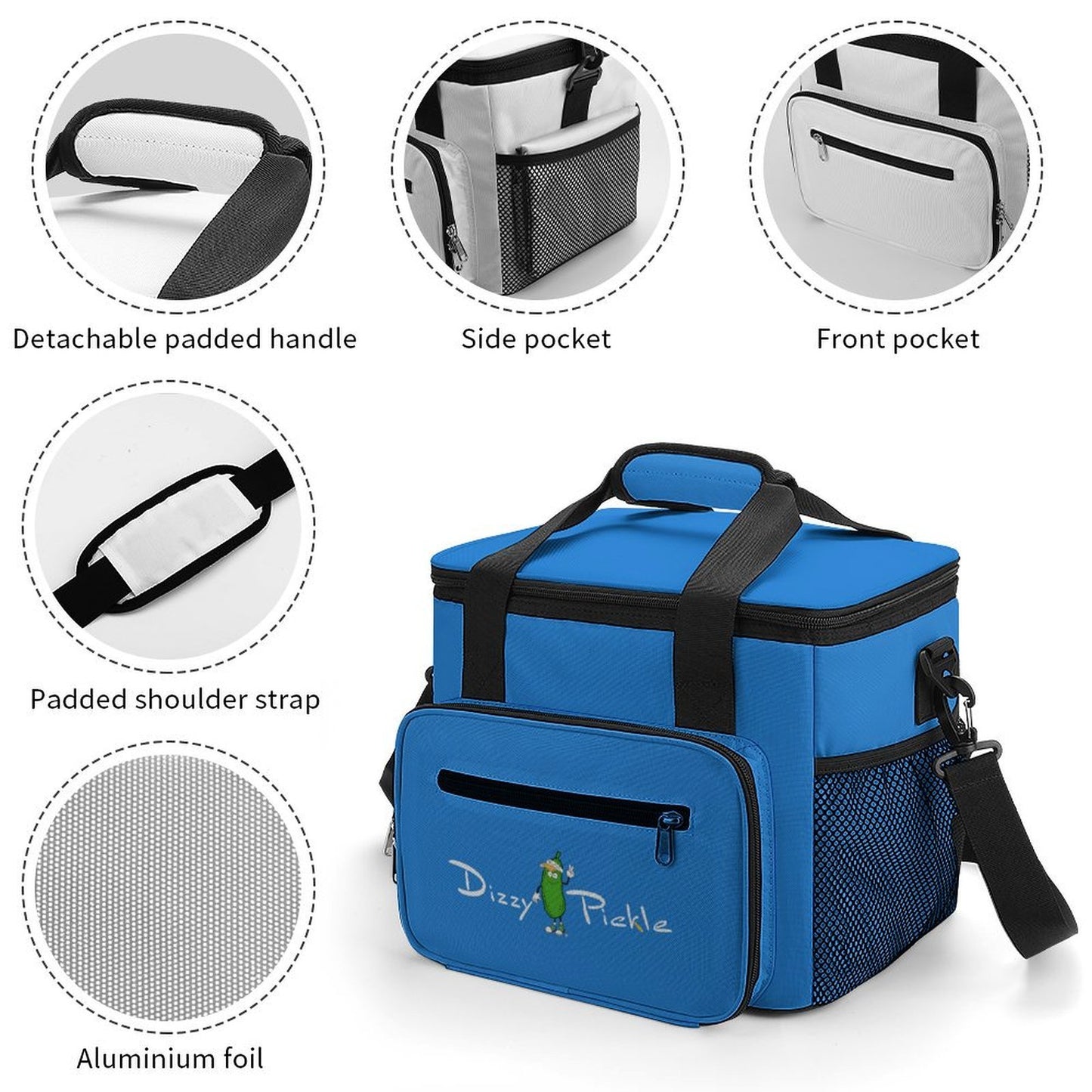 Custom Large Insulated Cooler Bag Thermal Tote With Shoulder