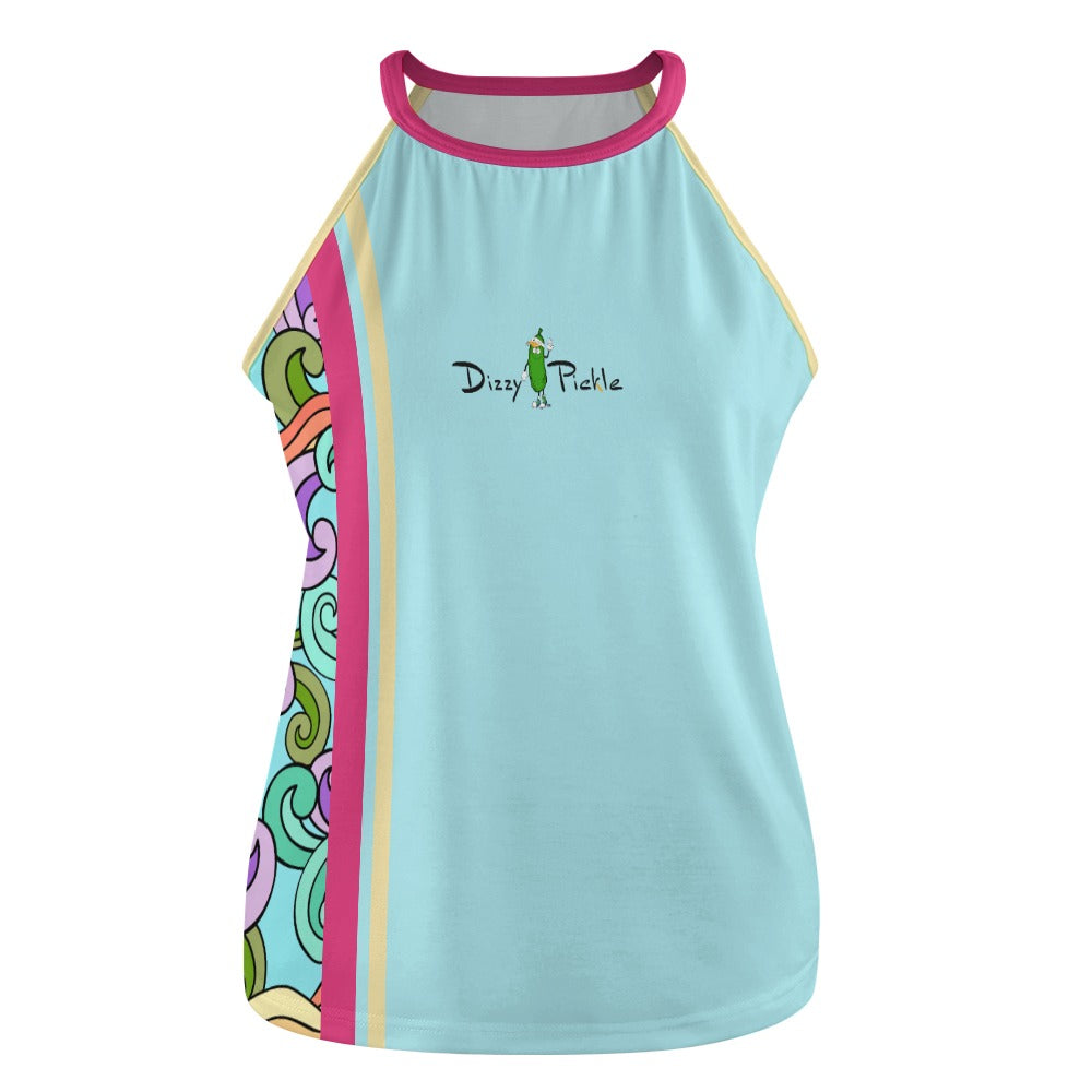 Dizzy Pickle Anna Blue Women's Pickleball Crew Neck Vest