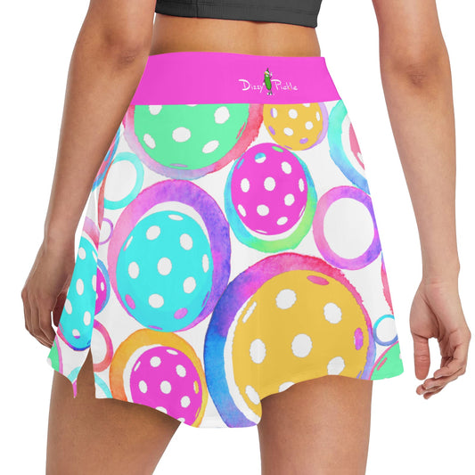 Dizzy Pickle Emily Main Women's Pickleball 18" Athletic Skort with Inner Shorts and Two Ball Pockets