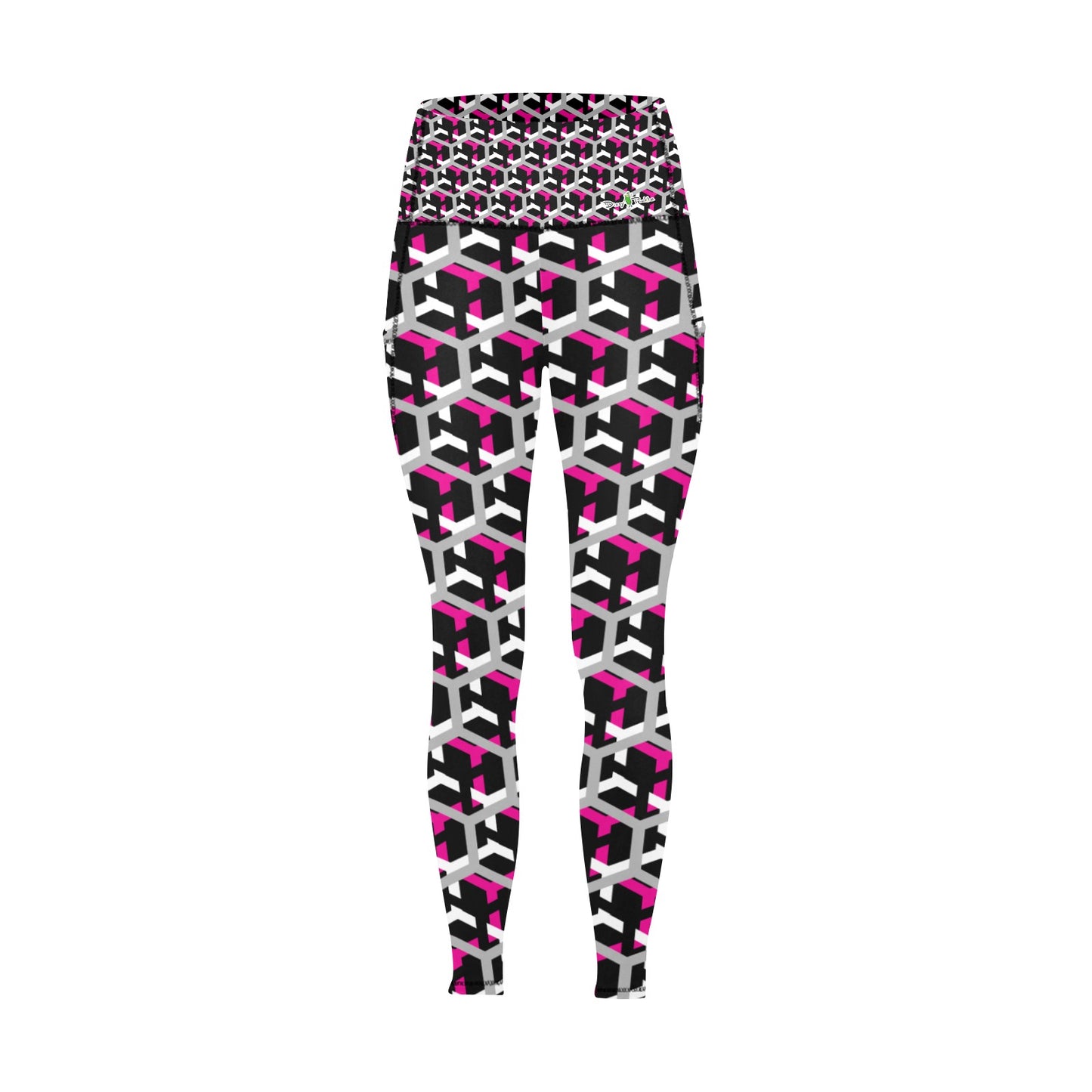 Dizzy Pickle Fearless Women's Pickleball Performance Leggings (Ankle Length, High-Waisted, & Two Side Pockets)