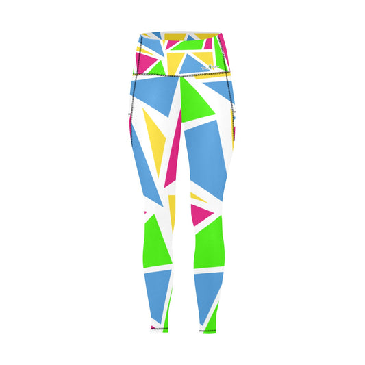 Dizzy Pickle Julie Shapes Women's Pickleball Performance Leggings (Ankle Length, High-Waisted, & Two Side Pockets)