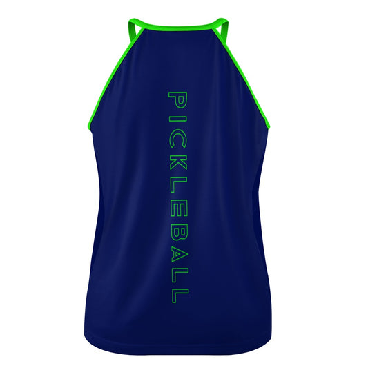 Dizzy Pickle PICKLEBALL Racing Stripe BLG Women's Pickleball Crew Neck Sleeveless Vest