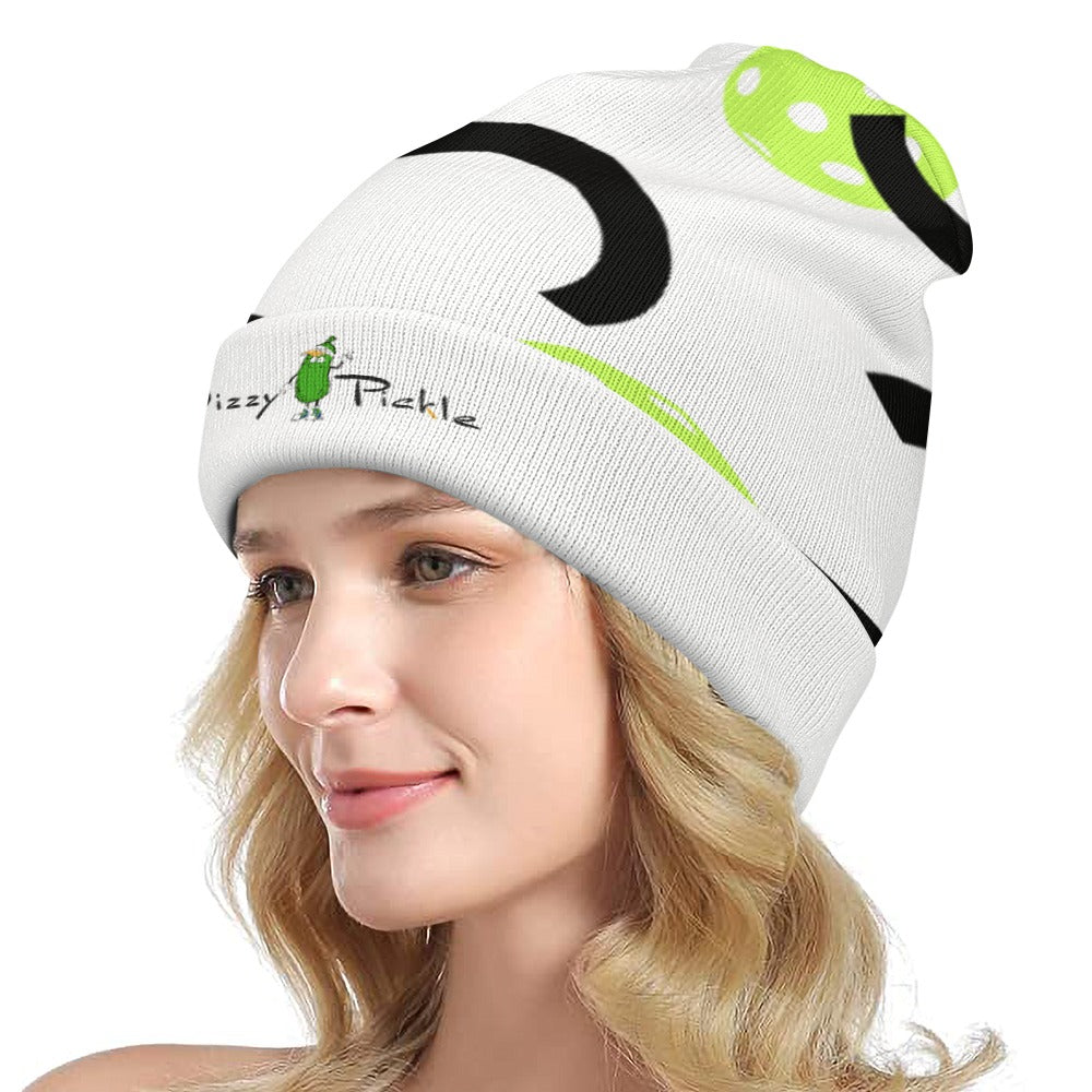 Dizzy Pickle Believe White One-Size Unisex Knitted Beanie