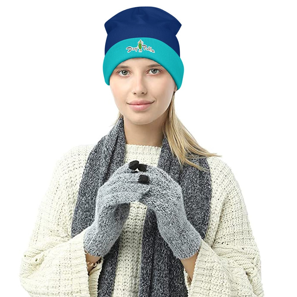 Dizzy Pickle DZY P Classic Navy/Teal Unisex Knitted Beanie