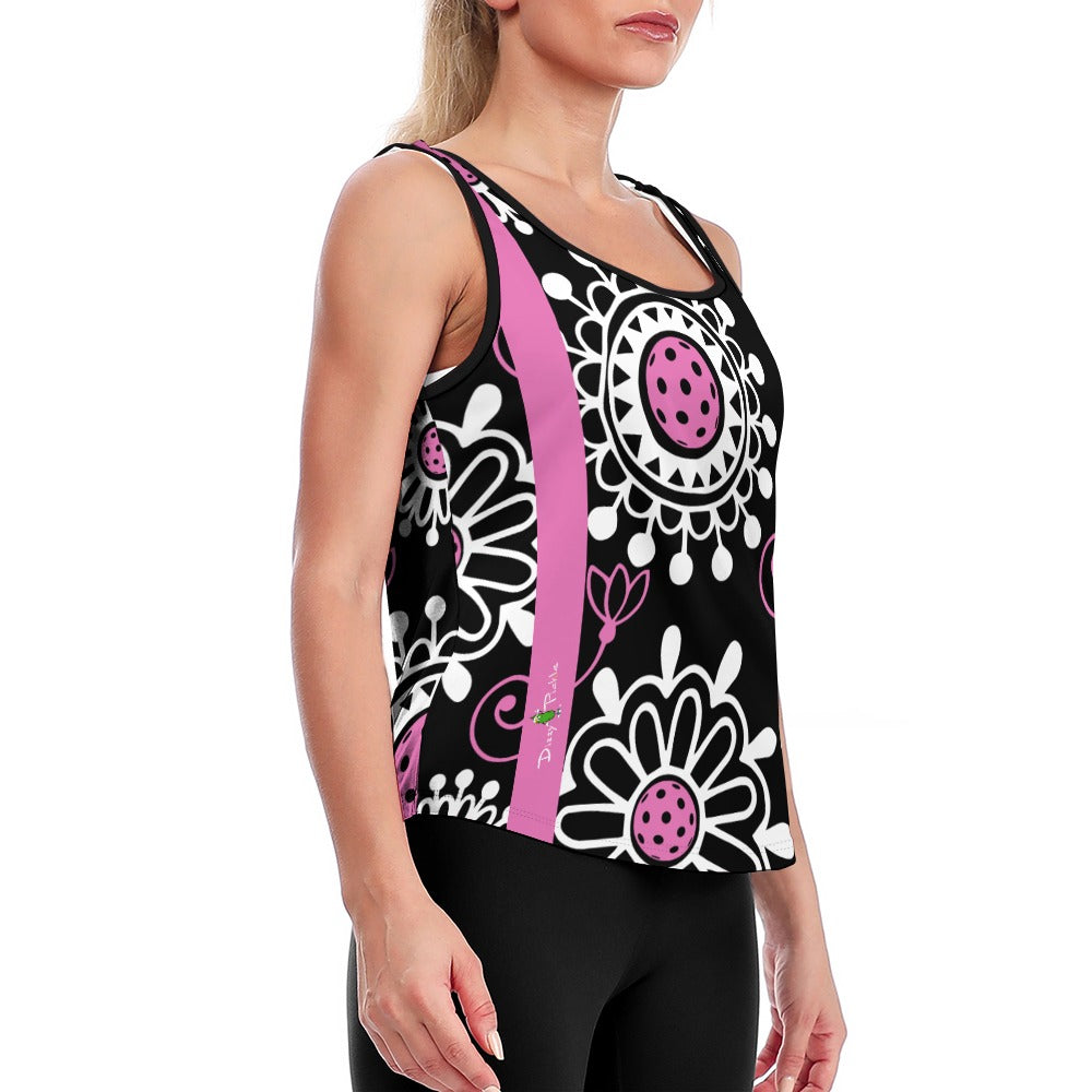 Dizzy Pickle Coming Up Daisies BP Women's Pickleball Active Performance Loose Yoga Vest