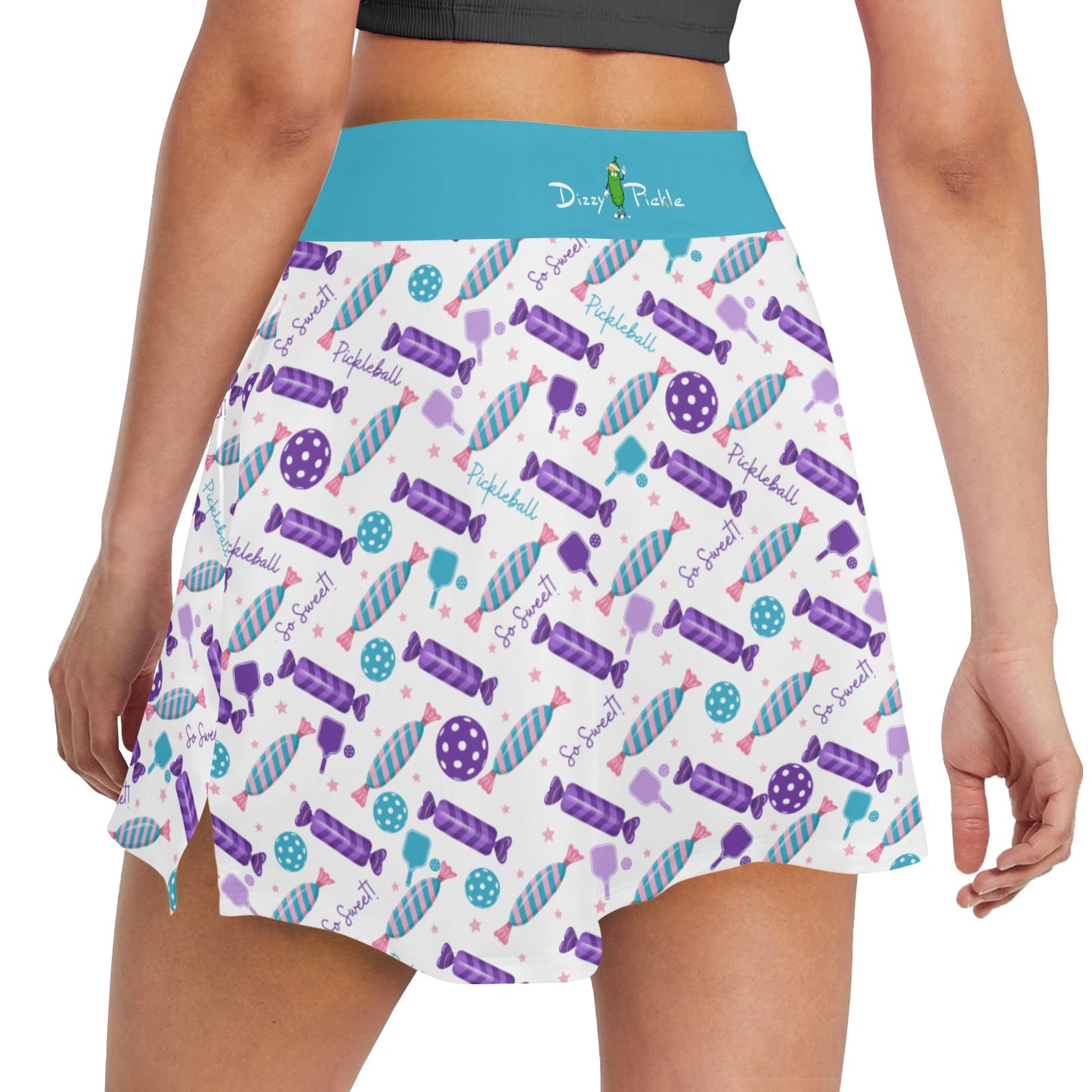 Dizzy Pickle So Sweet Main Women's Pickleball 18"  Athletic Skort with Inner Shorts and Two Ball Pockets