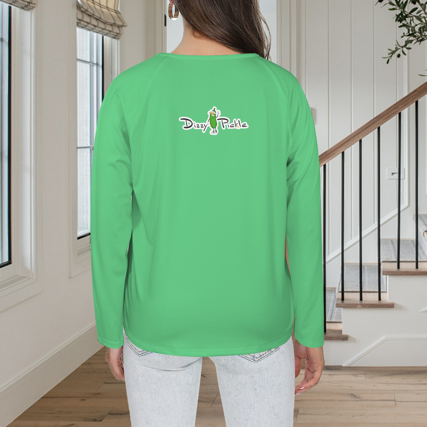 Three Button Long Sleeve Kelly Green