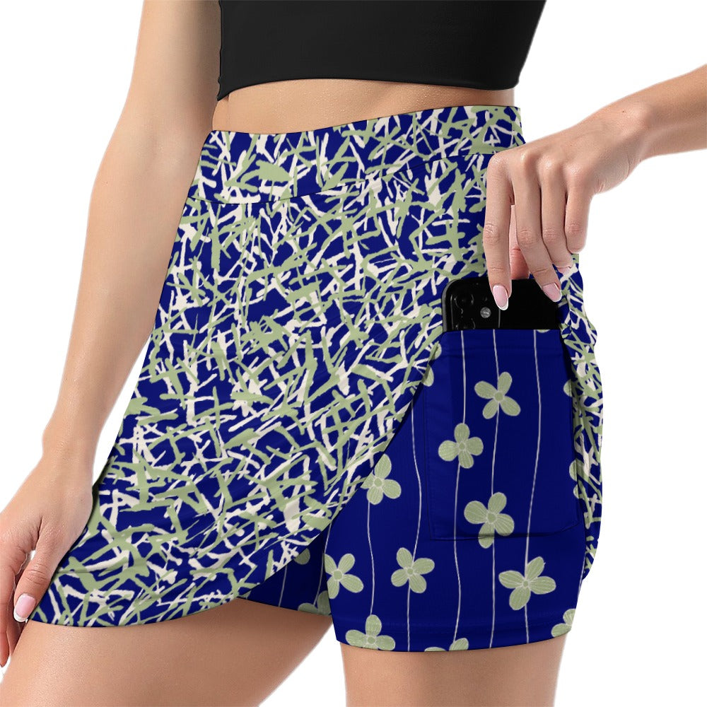 Dizzy Pickle Lesia BSC Collection Straight-Line Skirt with Inner Shorts and Pocket