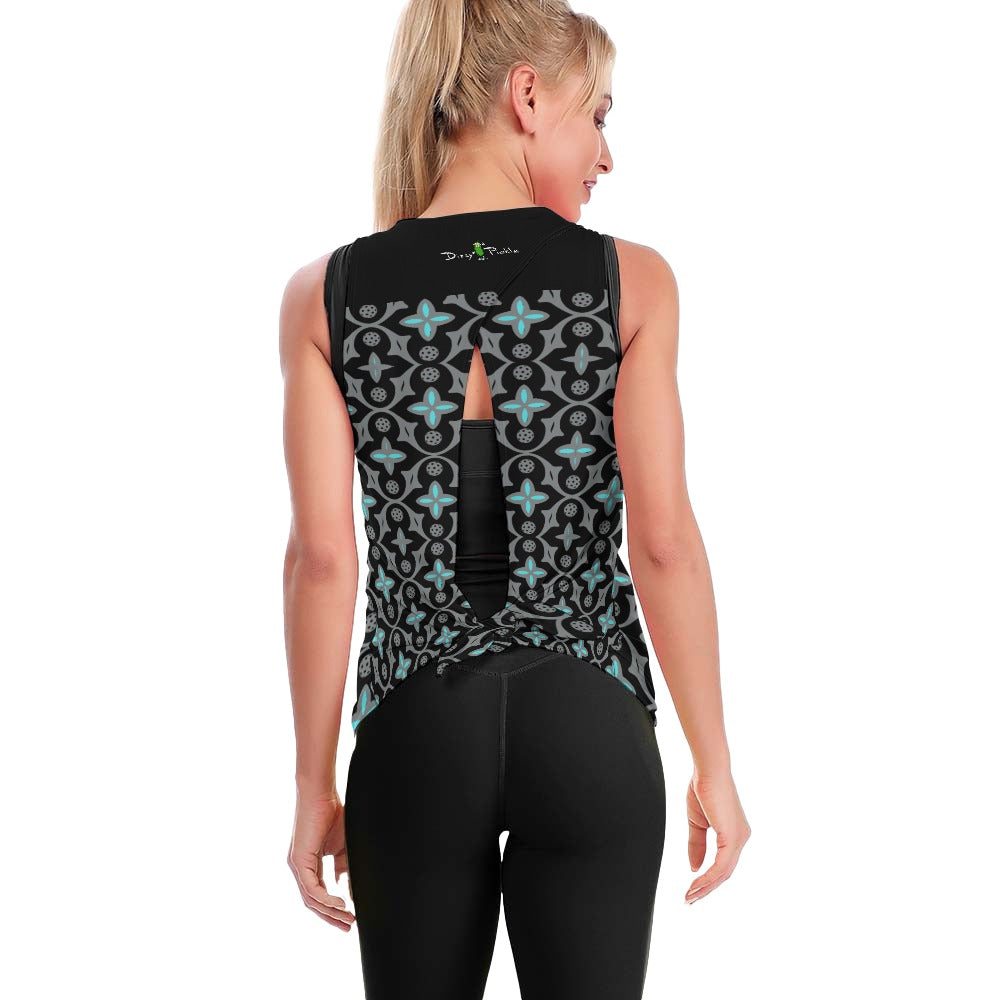 Shelby - Tie-Back Women's Sweat-Absorbing Vest by Dizzy Pickle