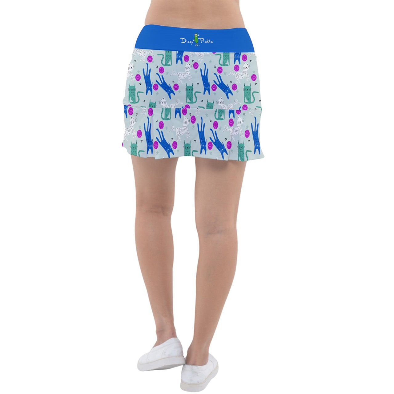 Dizzy Pickle GrayC Main Classic Women's Pickleball Pleated Skorts with Inner Shorts & Pockets