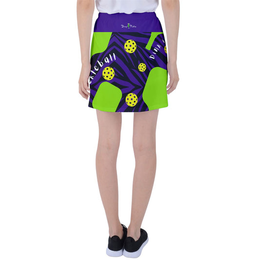 Dizzy Pickle Dinking Diva BG Large Print Women's 18" Pickleball Side-Split Skort