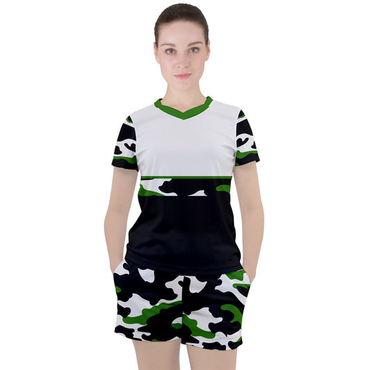 Dizzy Pickle Kati Main Women's Pickleball Short Sleeves T-Shirt & Shorts with Pockets Set