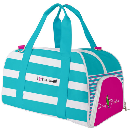 I Love Pickleball - Pickleball Court Duffle Bag by Dizzy Pickle