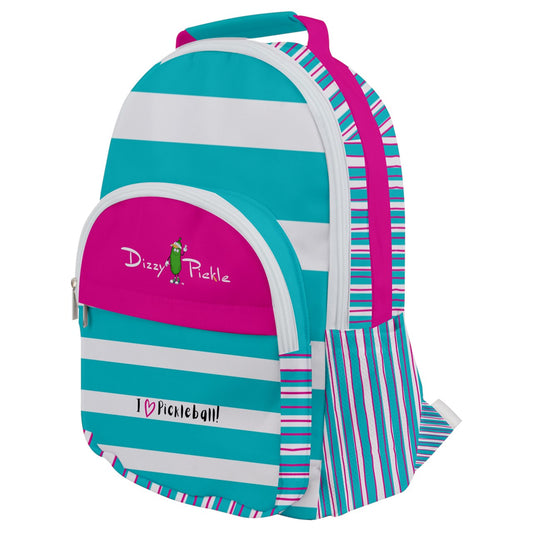 I Love Pickleball - Multi Pocket Pickleball Backpack by Dizzy Pickle