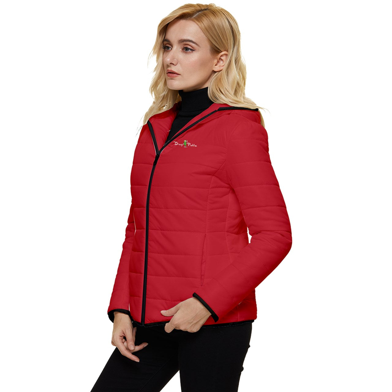 DZY P Classic - Red - Women's Hooded Quilted Jacket by Dizzy Pickle