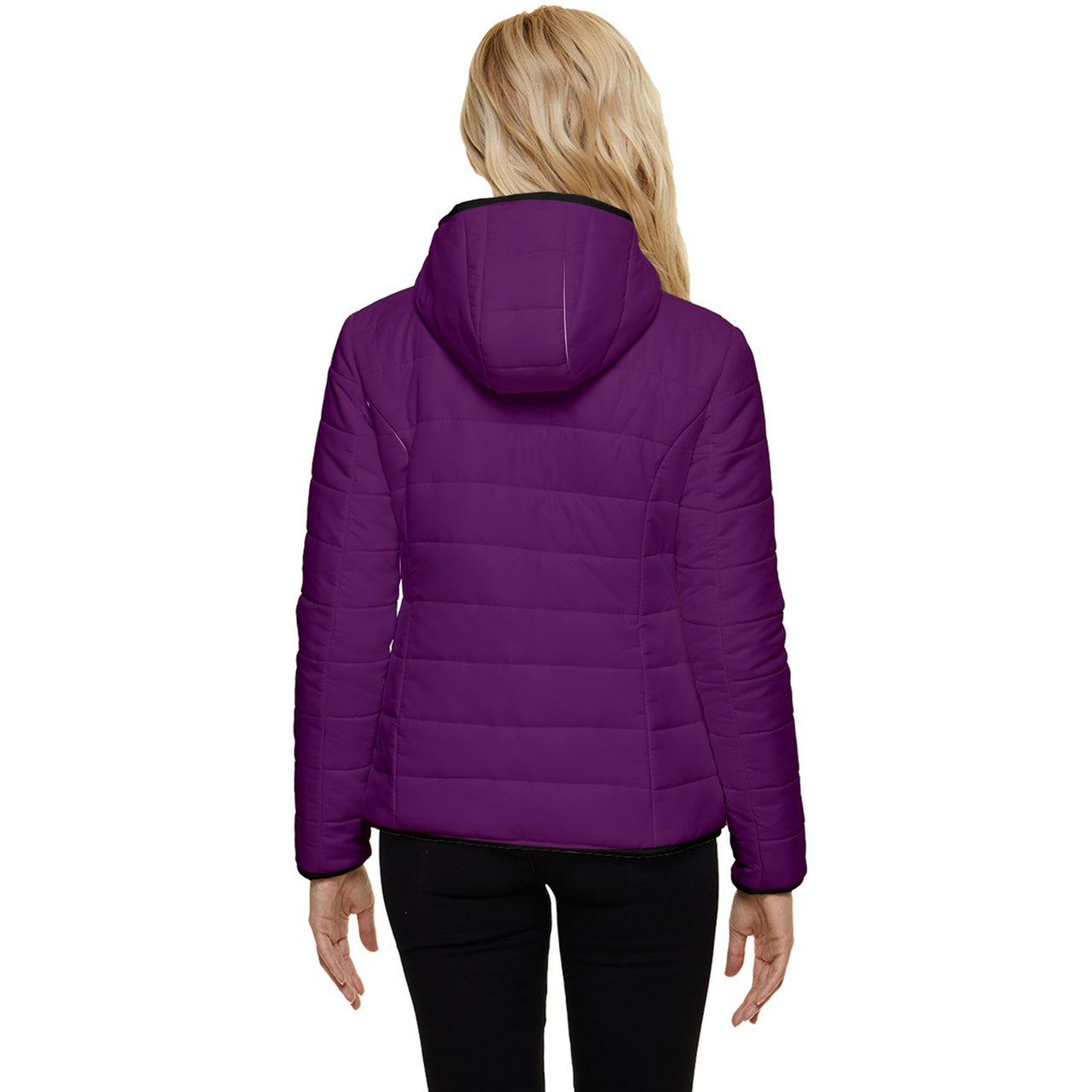 DZY P Classic - Royal Plum - Women's Hooded Quilted Jacket by Dizzy Pickle