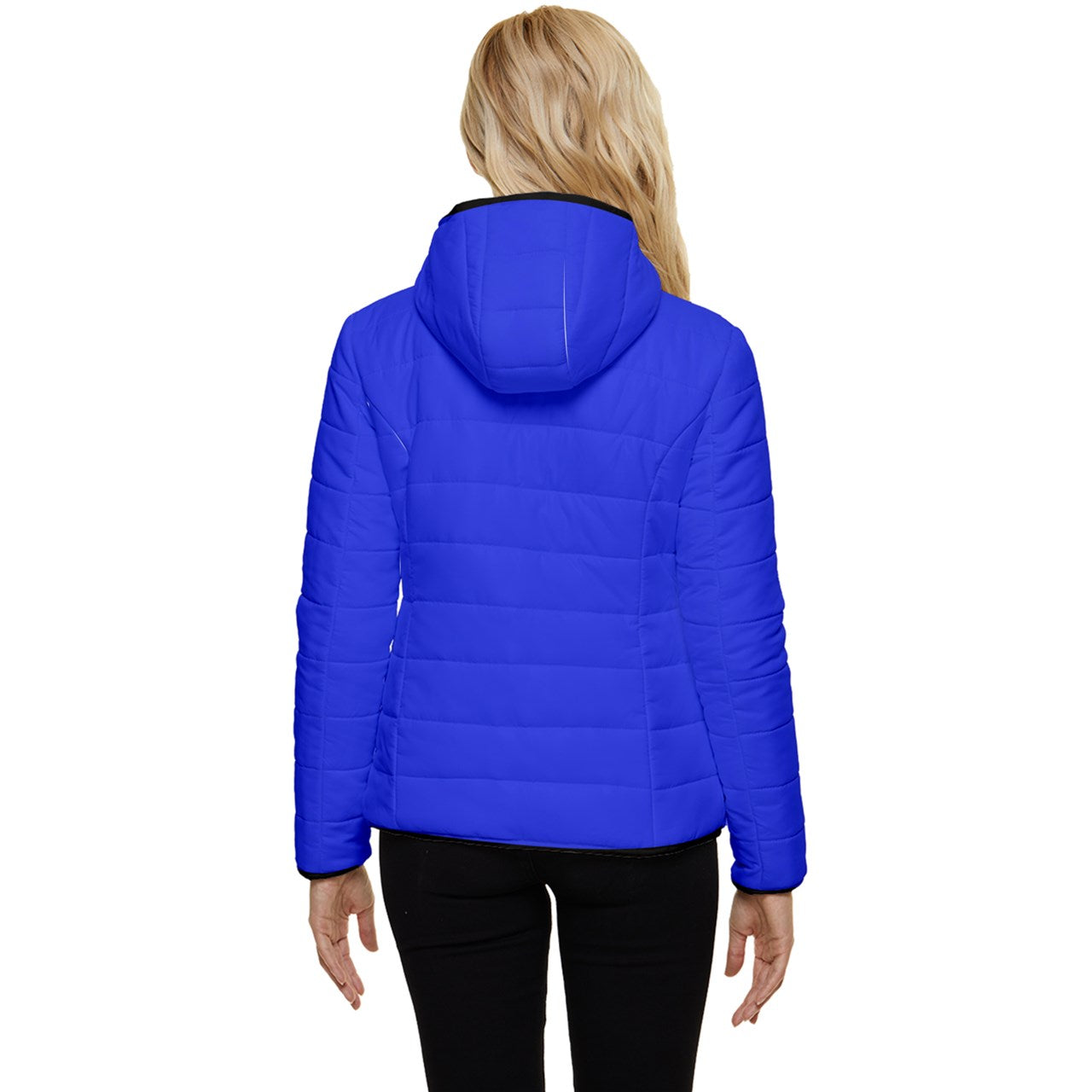 DZY P Classic - Cobalt - Women's Hooded Quilted Jacket by Dizzy Pickle