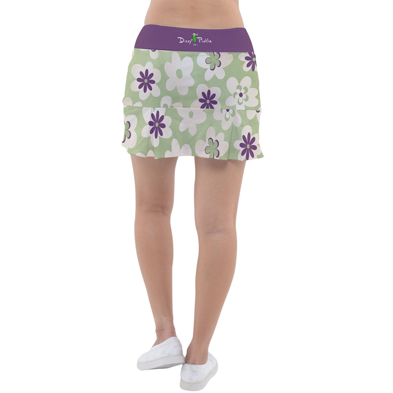 Dizzy Pickle Heather Main Classic Women's Pickleball Pleated Skorts with Inner Shorts & Pockets Sage