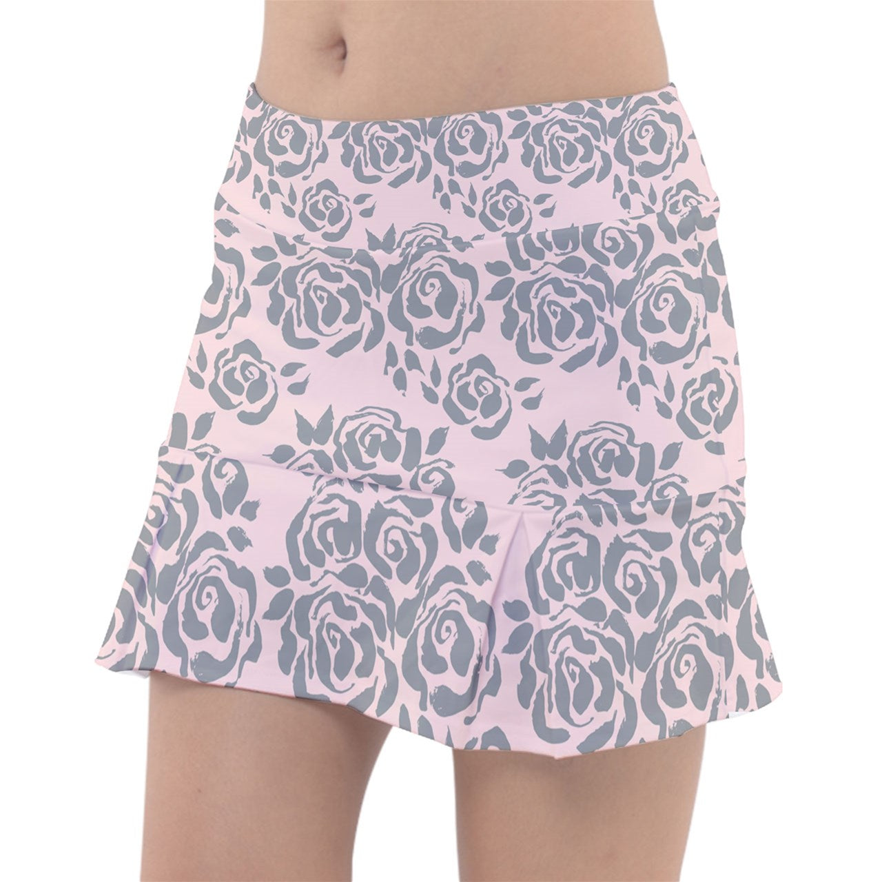 Dizzy Pickle Vickie Blooms Gray Classic 15" Pickleball Skort