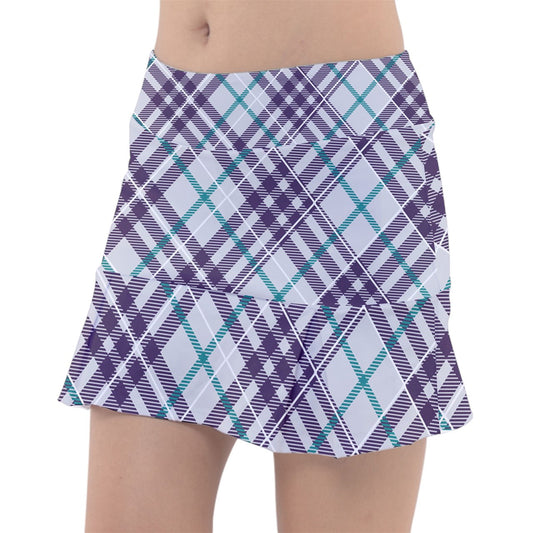 Dizzy Pickle Vickie Plaid Cloud Classic 15" Pickleball Skort