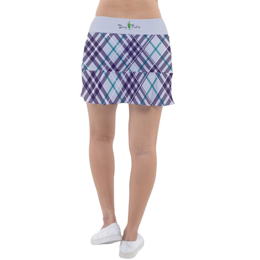 Dizzy Pickle Vickie Plaid Cloud Classic 15" Pickleball Skort