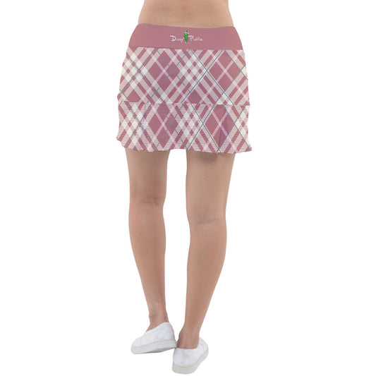 Dizzy Pickle Vickie Plaid Salmon Classic 15" Pickleball Skort