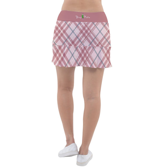 Dizzy Pickle Vickie Plaid Blush_Salmon Classic 15" Pickleball Skort