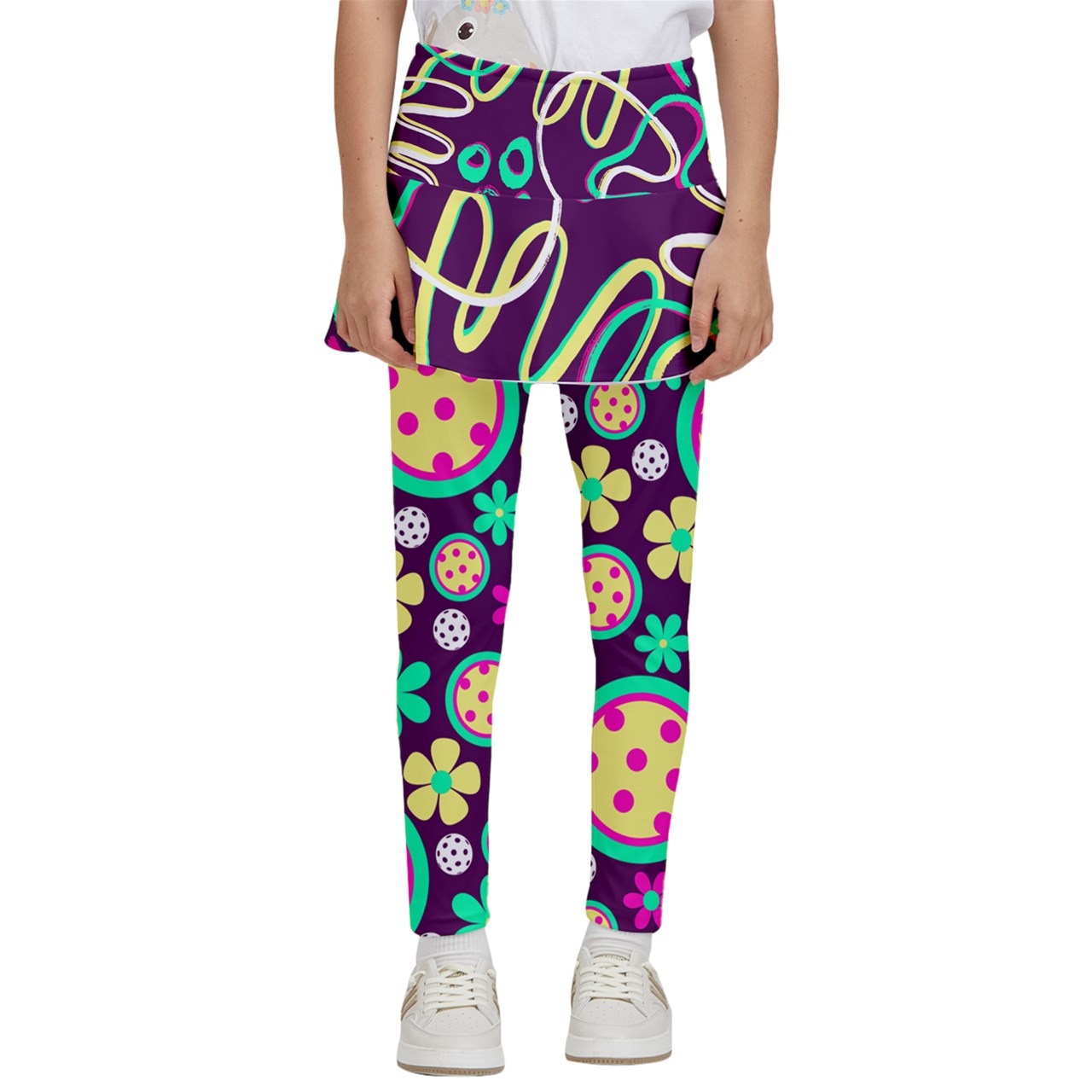 Dizzy Pickle Charlotte Girl's Pickleball Skirted Leggings