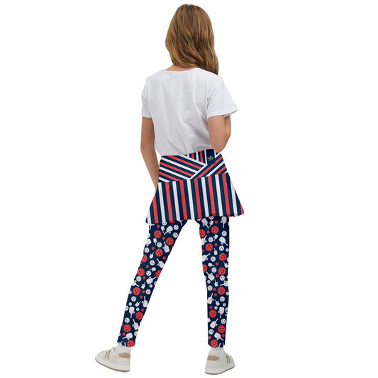 Dizzy Pickle Van Girl's Pickleball Skirted Leggings