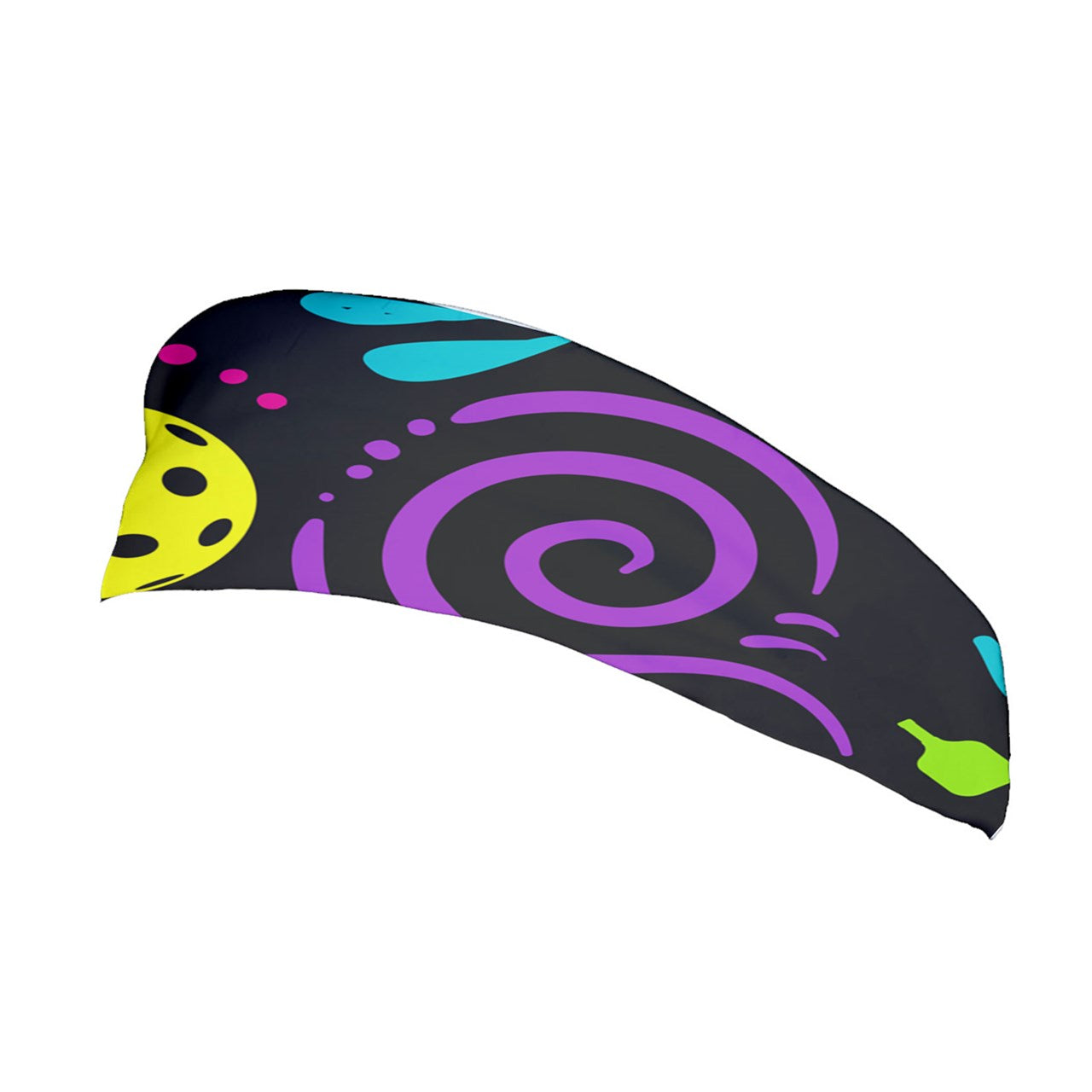 It's Swell - Black - Pickleball Stretchable Headband by Dizzy Pickle