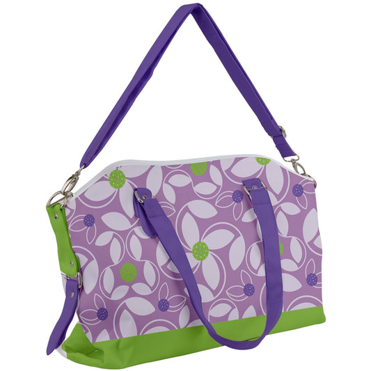 Dizzy Pickle Beth Lavender Women's Pickleball Heavyweight Canvas Crossbody Courtside Bag with Adjustable Straps