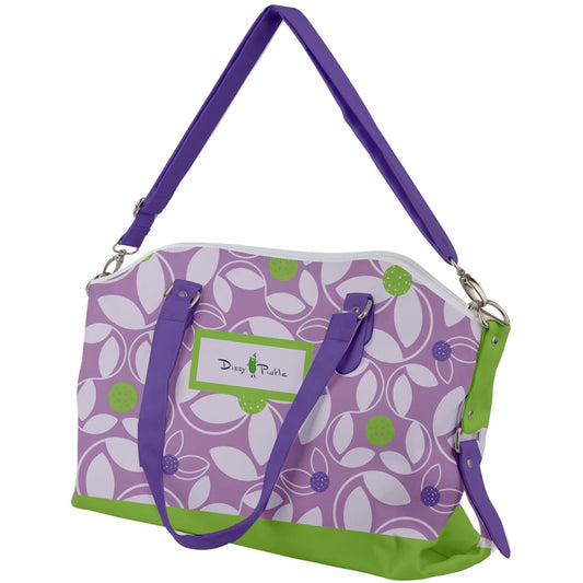 Dizzy Pickle Beth Lavender Women's Pickleball Heavyweight Canvas Crossbody Courtside Bag with Adjustable Straps