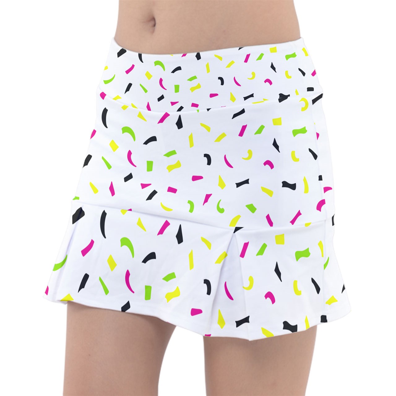 Dizzy Pickle Dinking Diva Confetti Classic Women's 15" Pickleball Pleated Skorts with Inner Shorts & Pockets