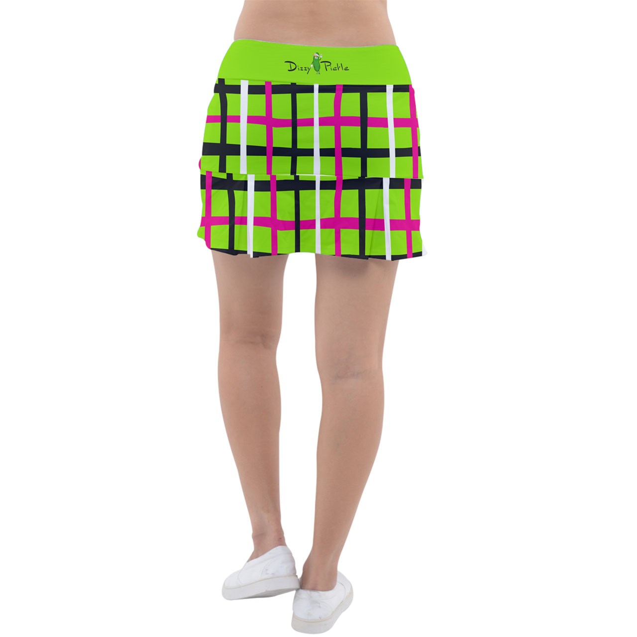 Dizzy Pickle Dinking Diva GP Weave Classic Women's 15" Pickleball Pleated Skorts with Inner Shorts & Pockets