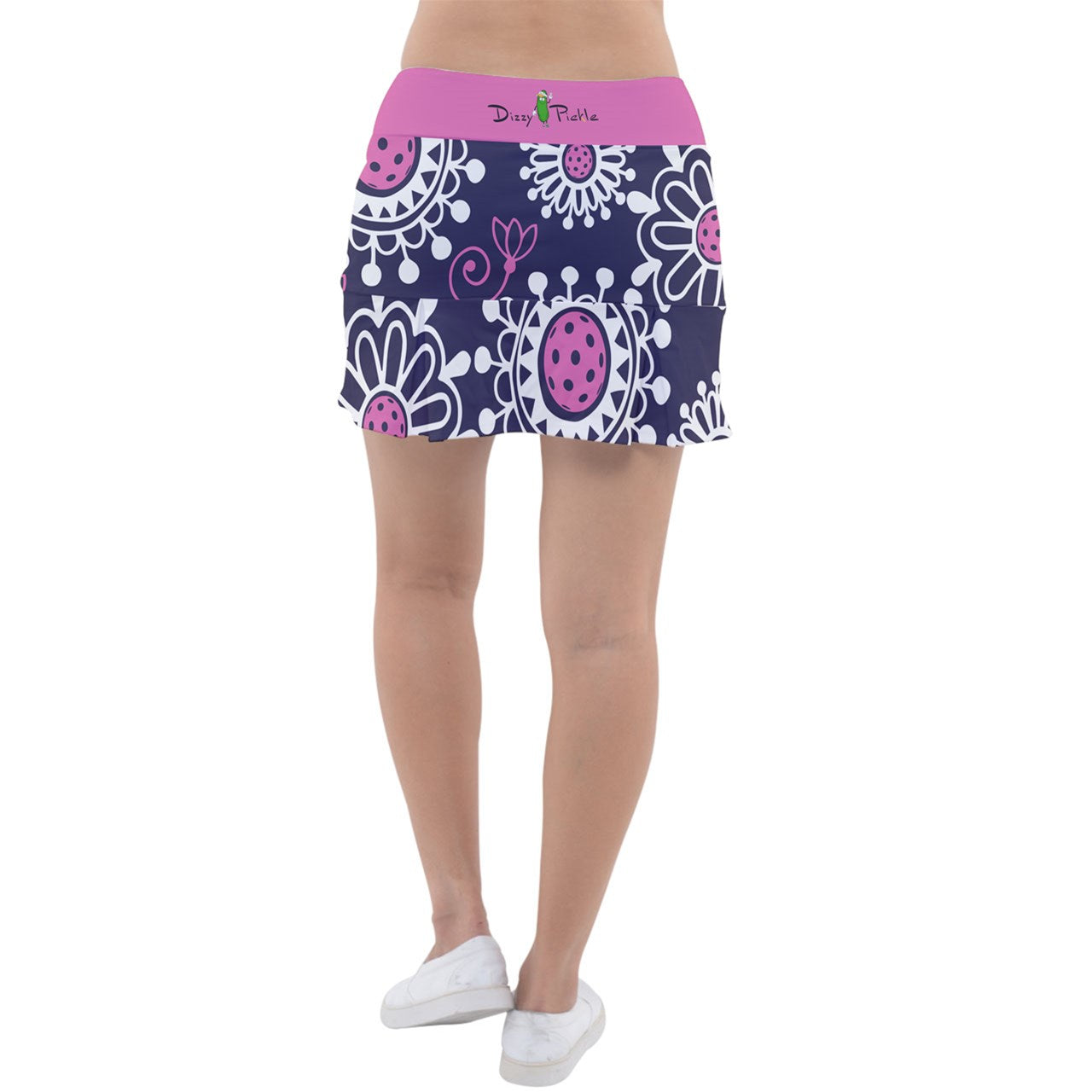 Dizzy Pickle Coming Up Daisies PP Main Classic Women's Pickleball Pleated Skorts with Inner Shorts & Pockets