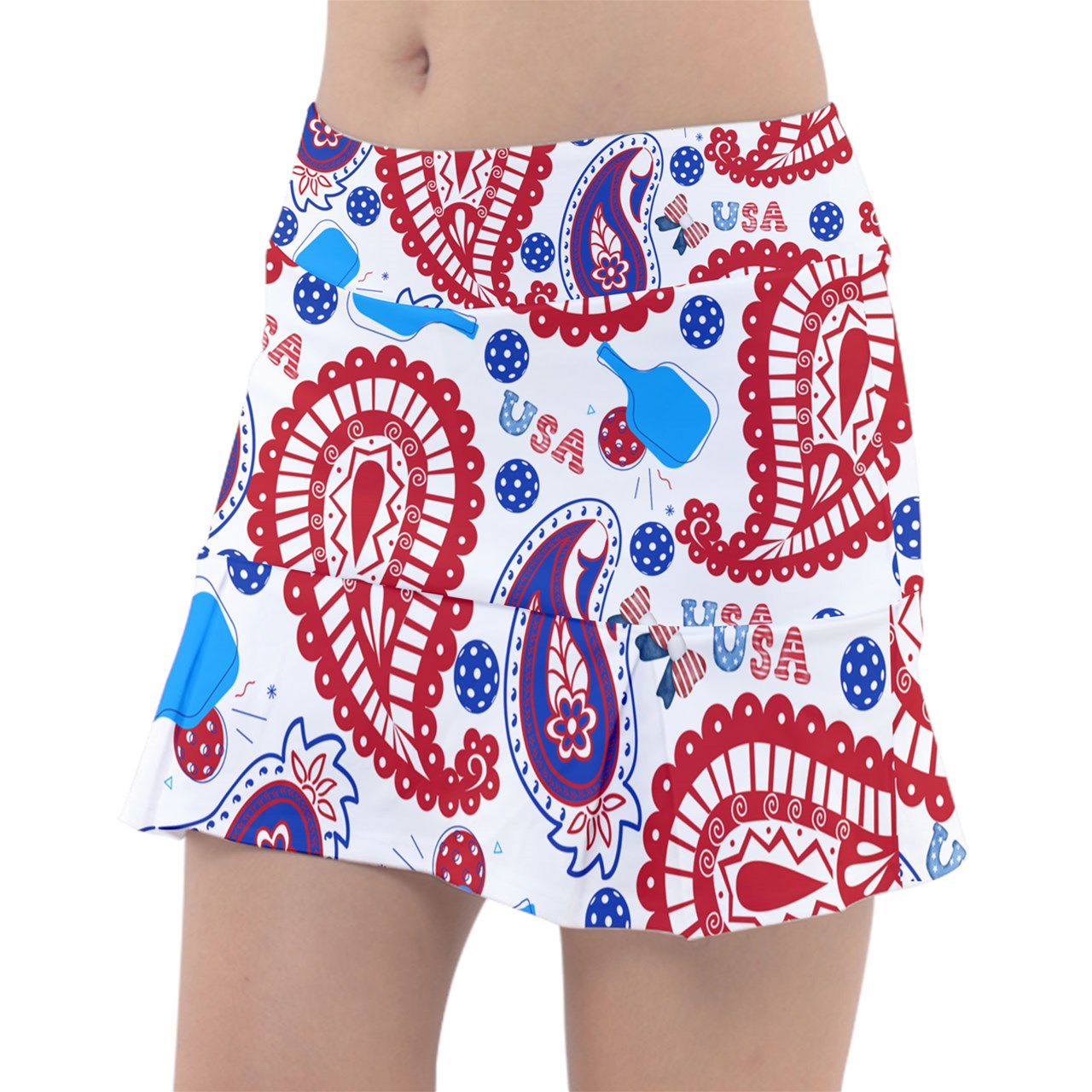 Dizzy Pickle Freedom Classic Women's Pickleball Pleated Skorts with Inner Shorts & Pockets