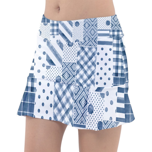 Heidi - BW - Patches - Classic Pickleball Skort by Dizzy Pickle